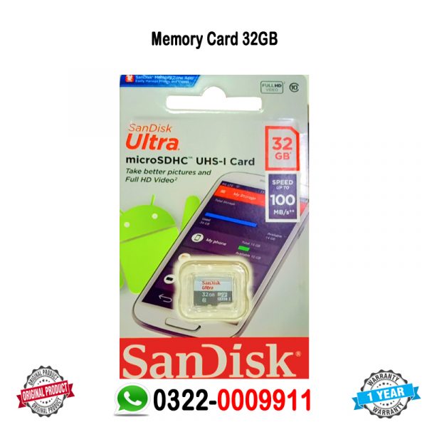 Sandisk 32GB card Price in Pakistan Lahore