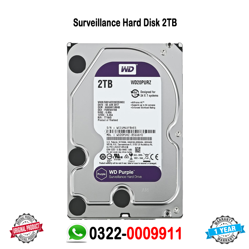 Seagate WD Hard Disk Price In Pakistan Lahore 2TB Surveillance