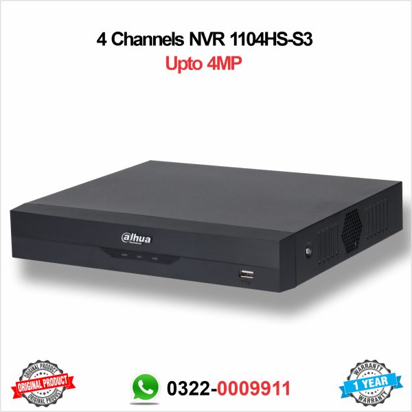 Dahua 4 Channel NVR Price In Pakistan Lahore-NVR1104HS-S3