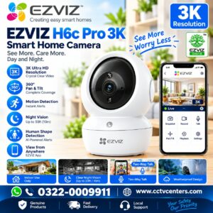 Ezviz Camera H6C 5MP 3K Price in Pakistan Lahore...