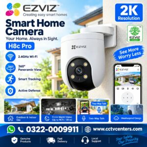 Ezviz Outdoor Camera H3C 3MP 2K Price in Pakistan Lahore.